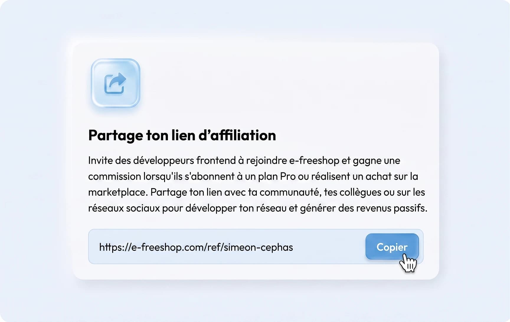 Invite un utilisateur